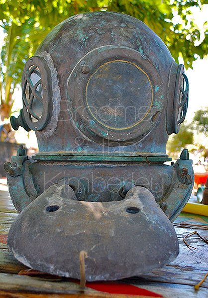 An original old hard hat pearling divers helmet Pearl Divers Helmet